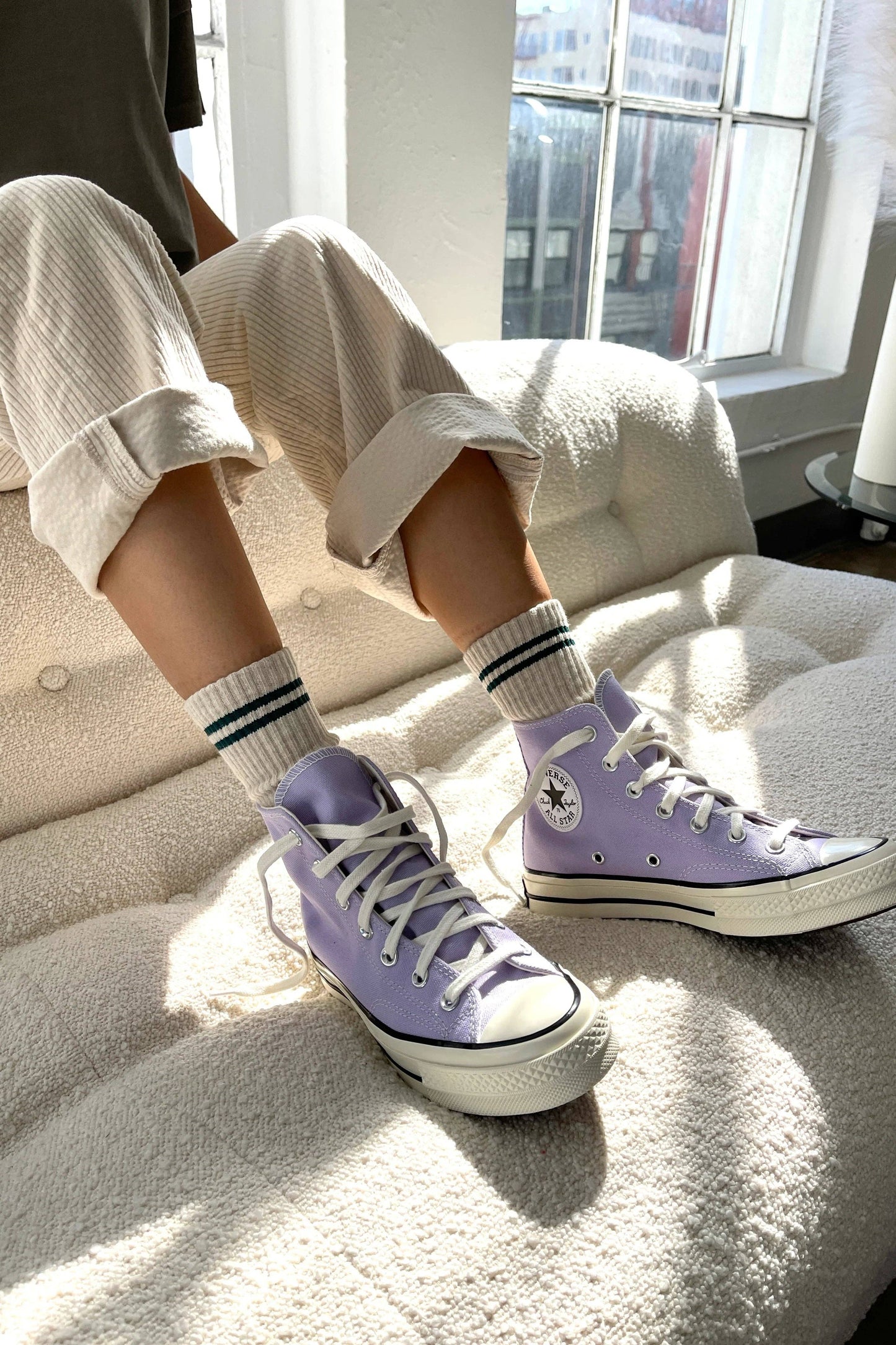 Boyfriend Socks (wholesale): Pastel Sky