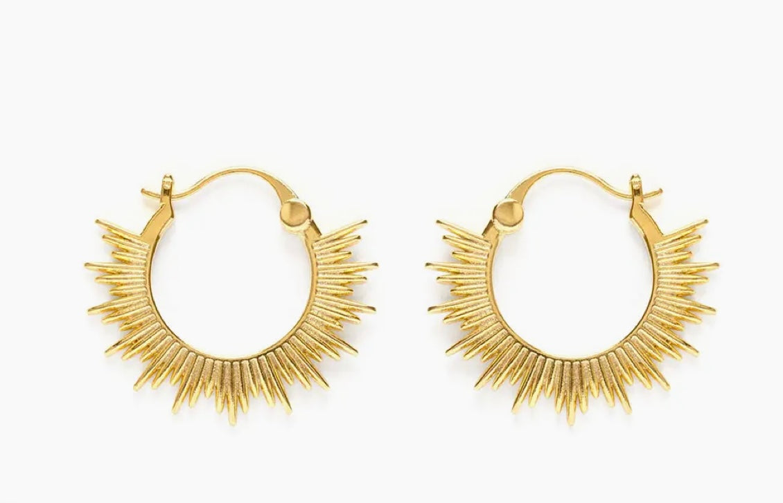 Amano Studio Sunburst Hoop Earrings