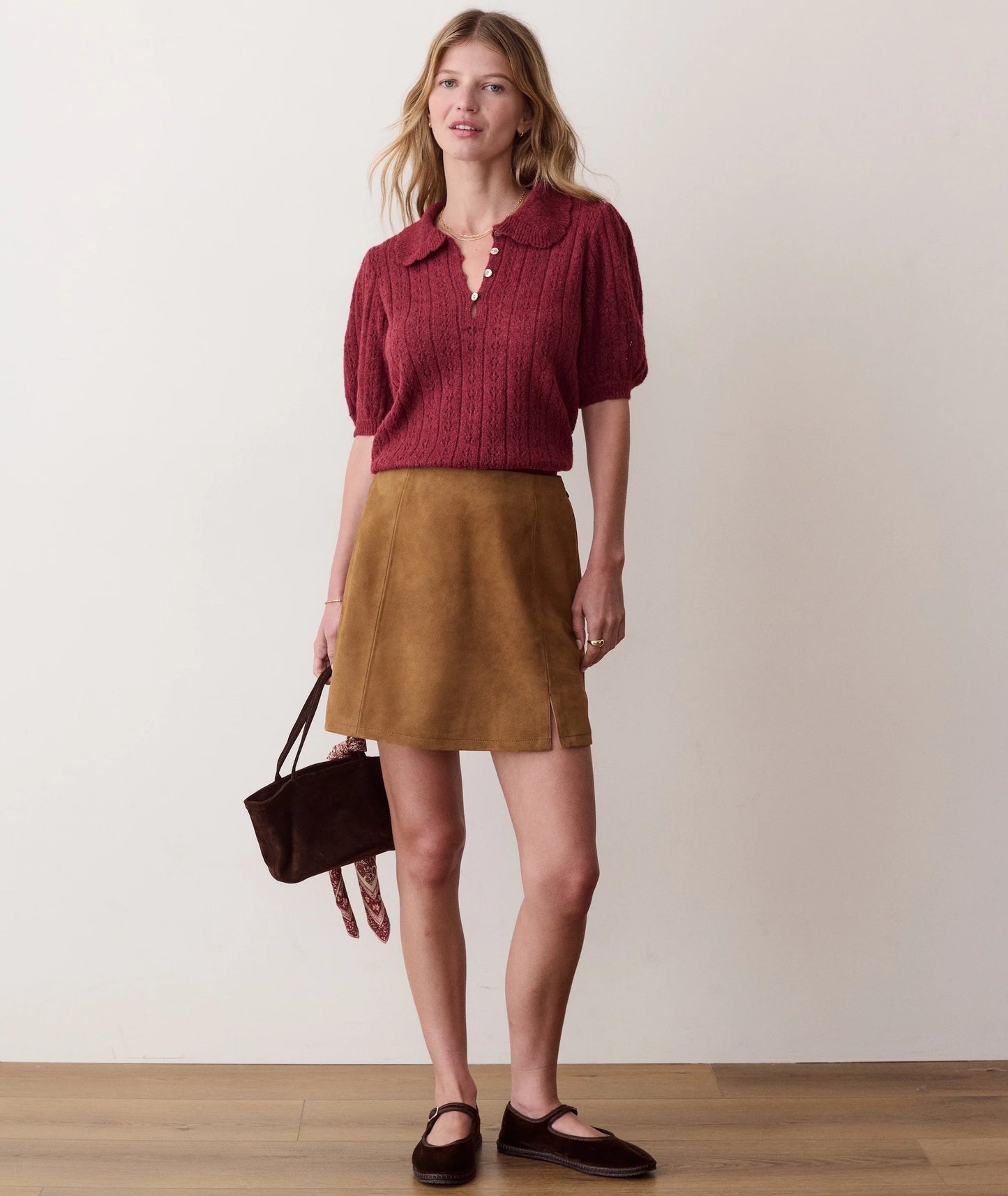 Sophia Pointelle Polo