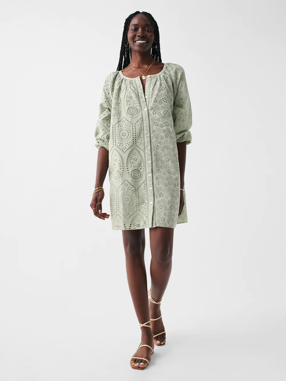 Valencia Eyelet Dress