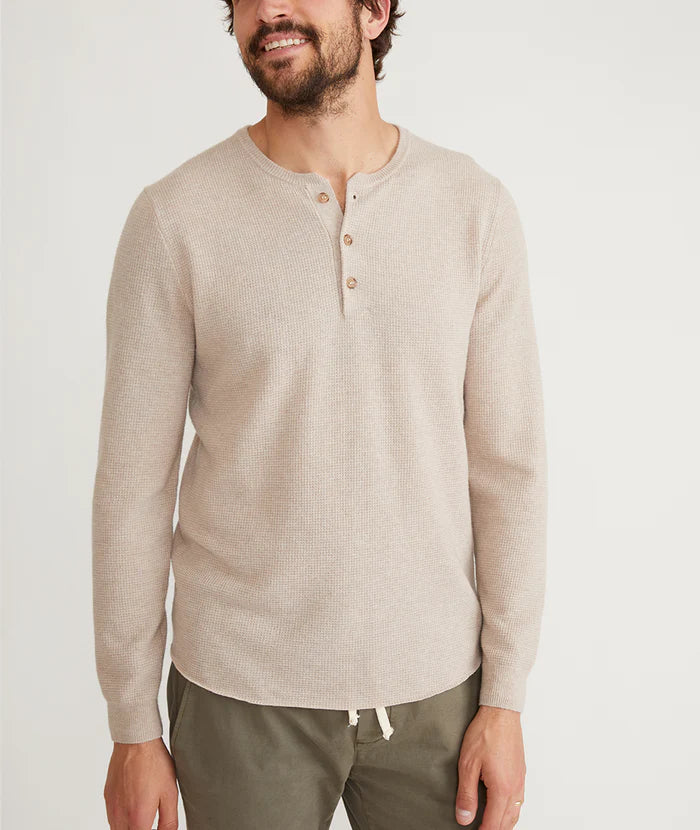 Mens wool deals henley sweater