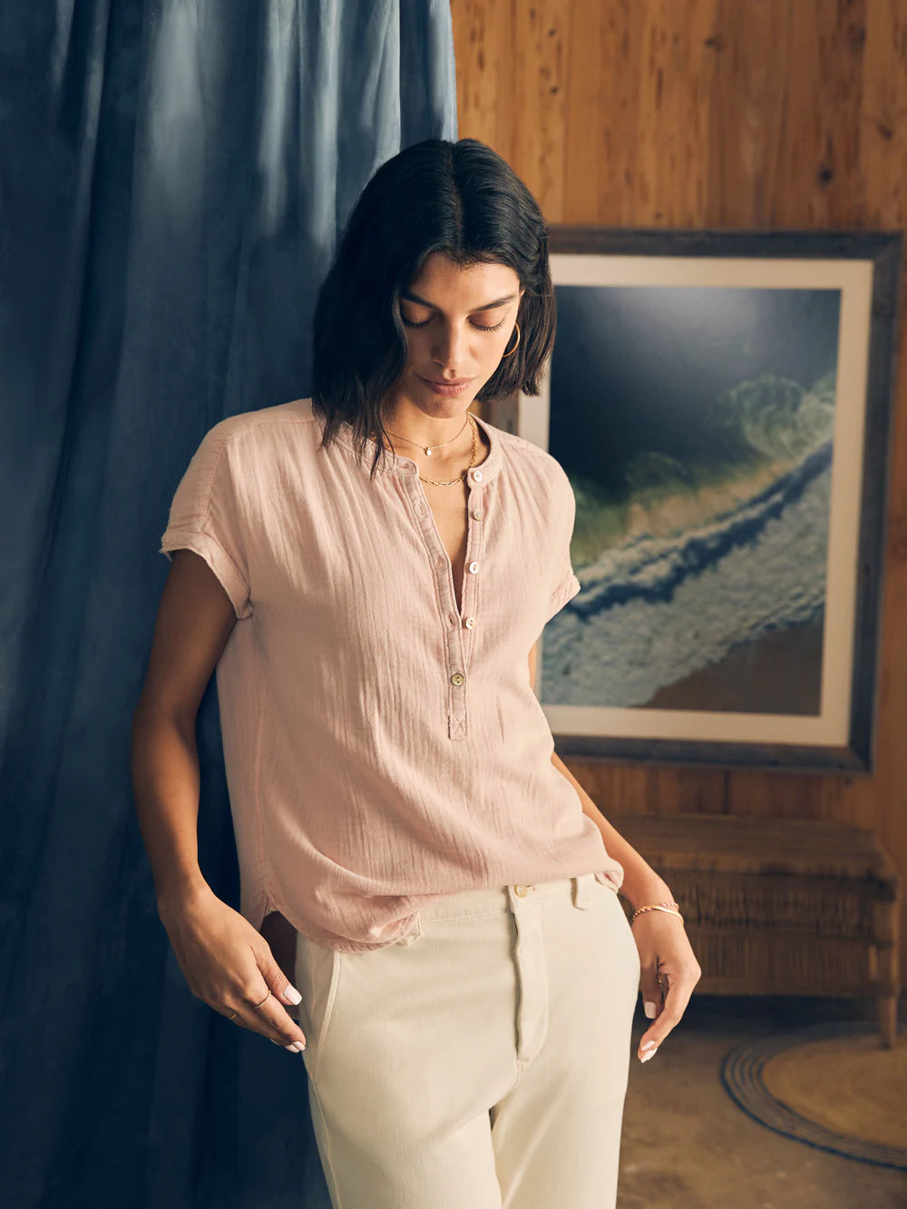 Dream Cotton Gauze Desmond Top