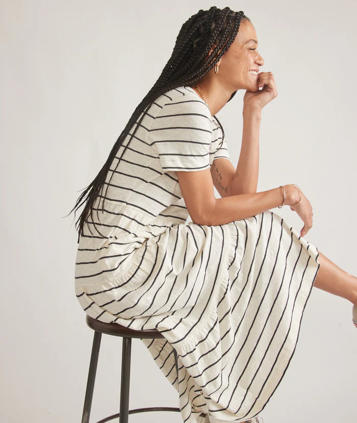 Vintage Slub Midi Dress