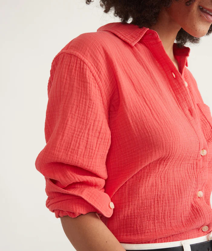 Abbey Double Cloth Button Down