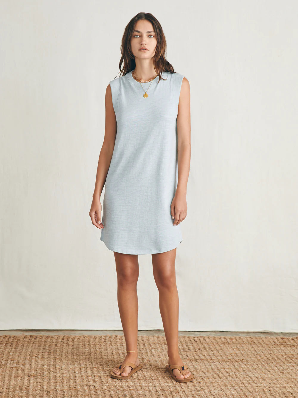 Sunwashed Slub Muscle Dress
