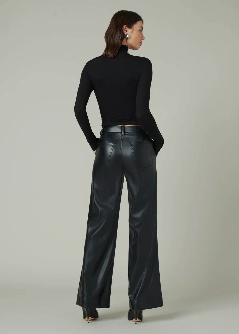 The Mia Vegan Leather Trouser 32”