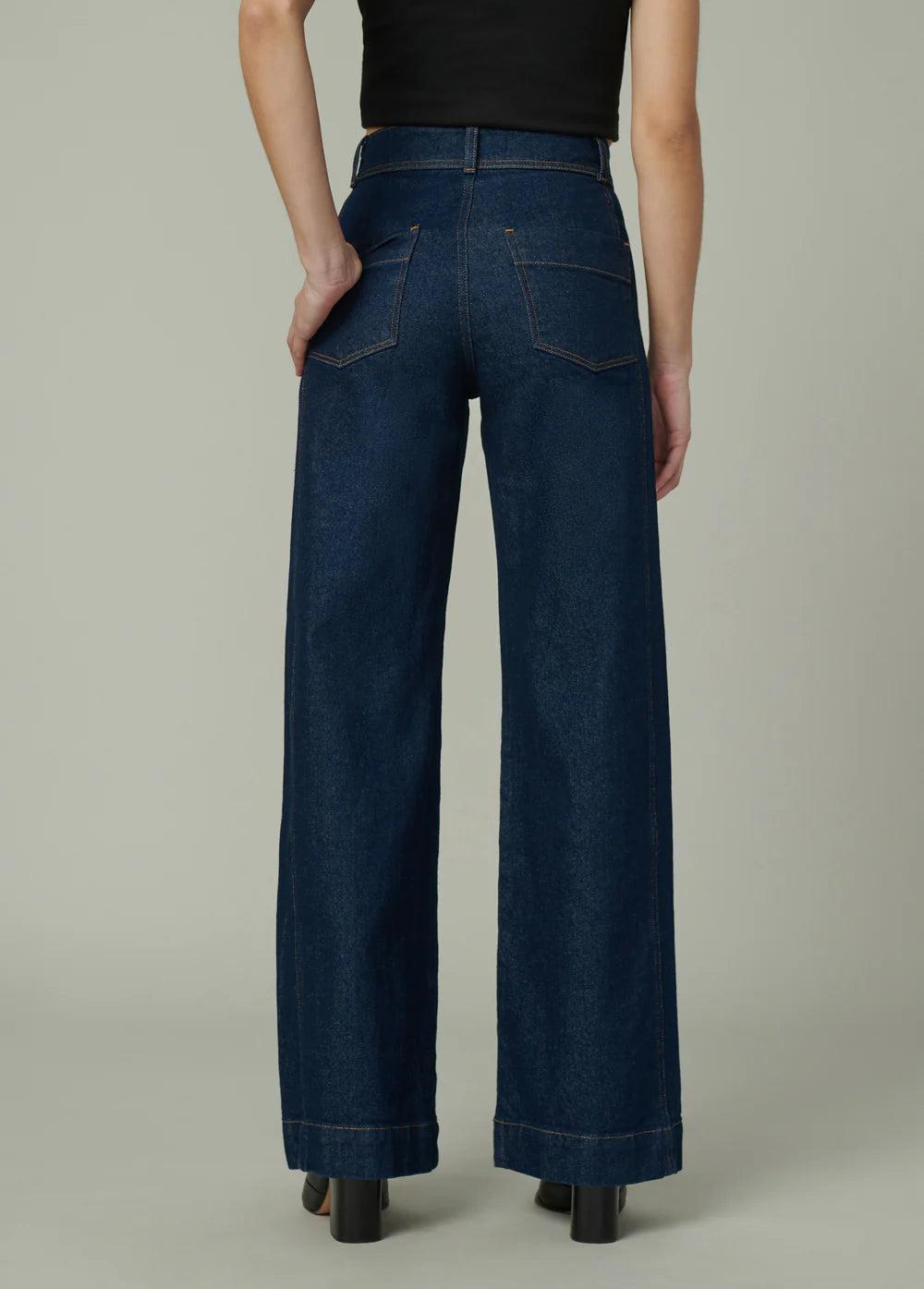 The Seamed Denim Trouser