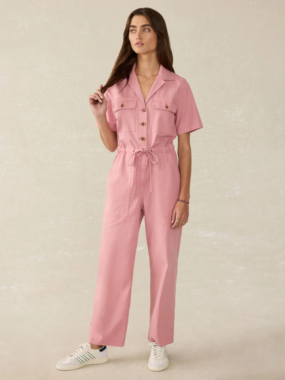 Utility Twill Raven Jumpsuit