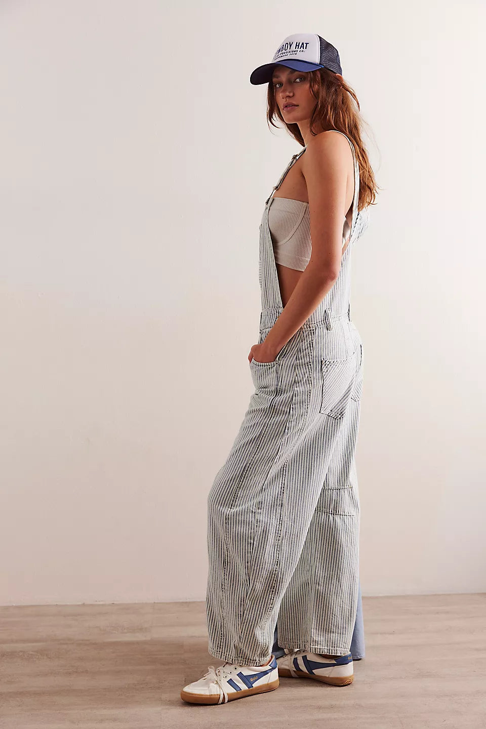 Good Luck Stripe Overalls