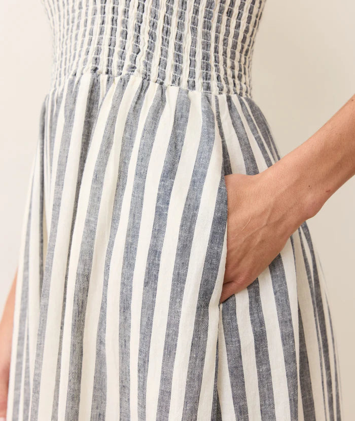 Sutton Smocked Strapless Dress