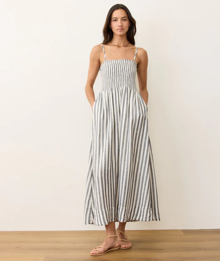 Sutton Smocked Strapless Dress