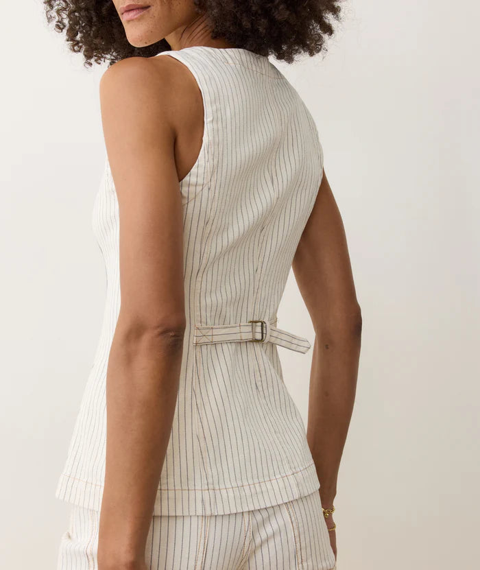 Charlie Longline Denim Vest