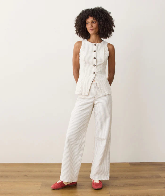 Charlie Longline Denim Vest