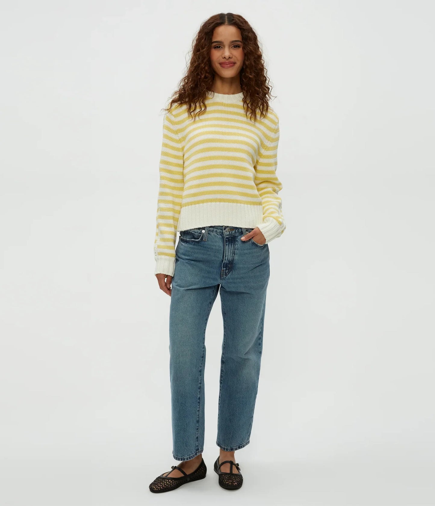 Merle Striped Crew Neck Sweater