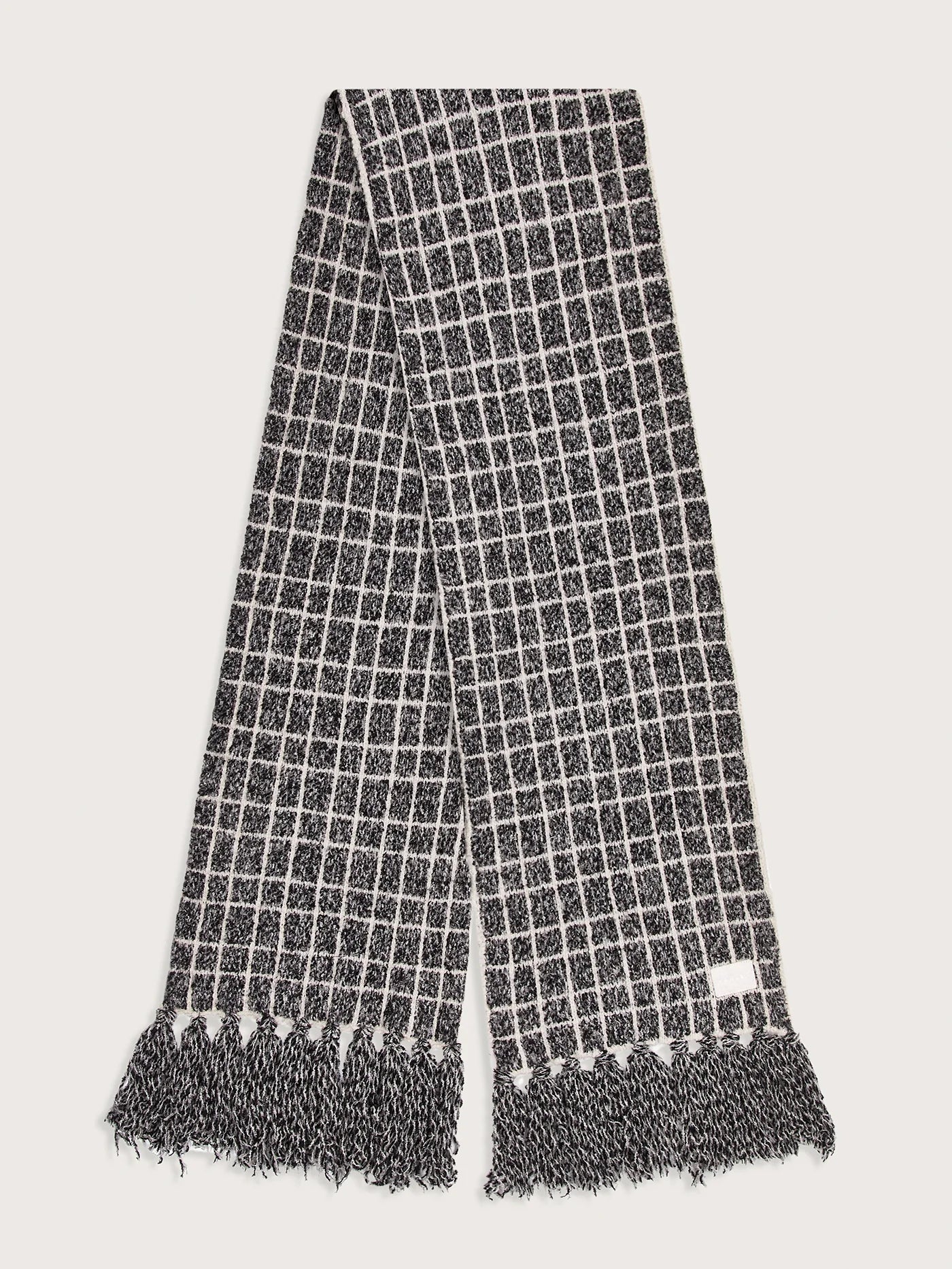 Lindsey Check Knit Scarf