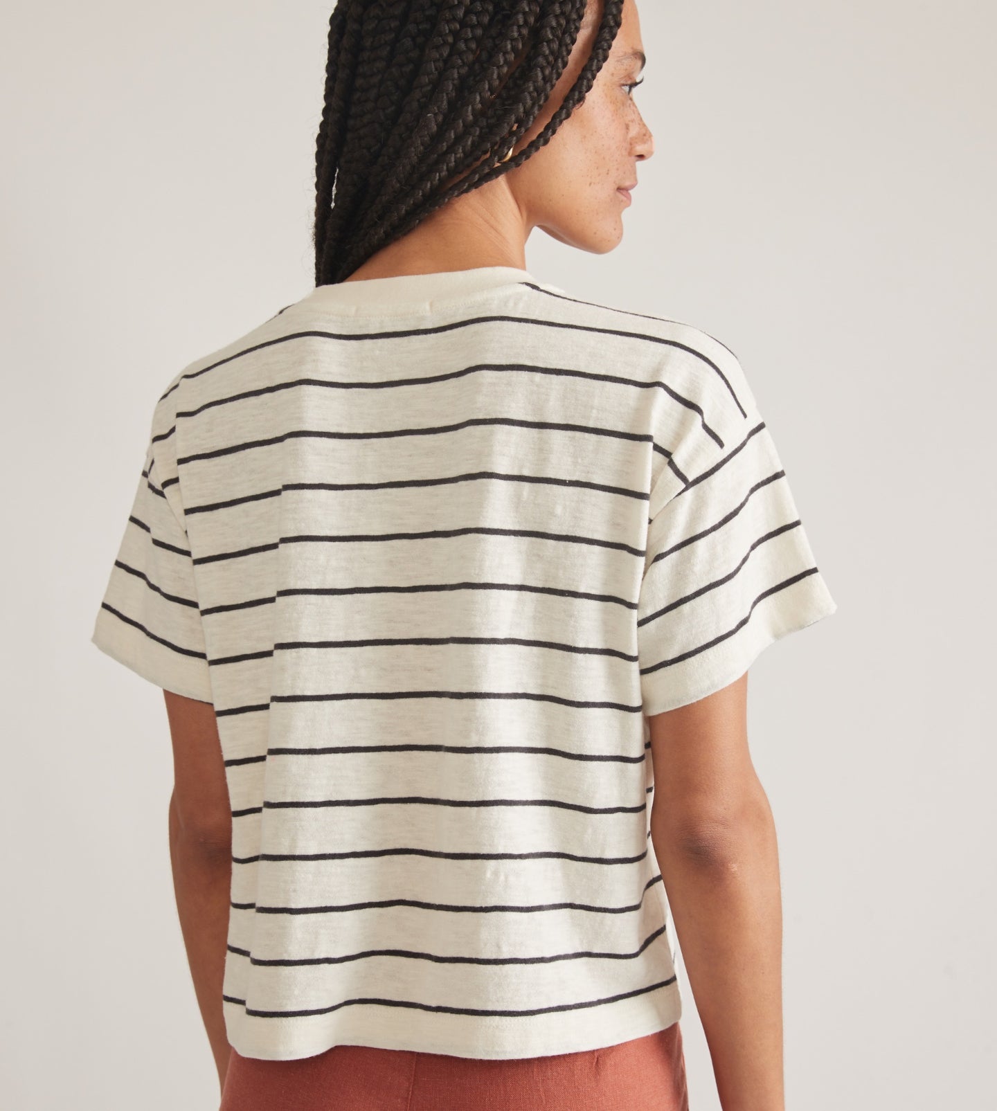 Sadie Vintage Slub Cropped Tee