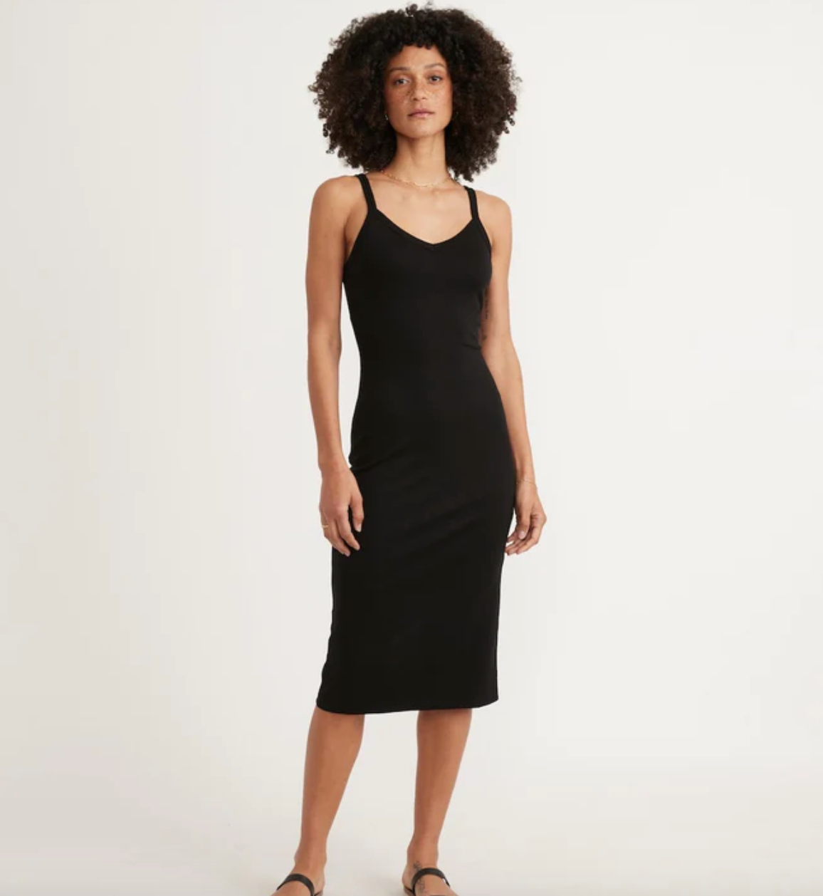Lexi Rib Spaghetti Strap Dress