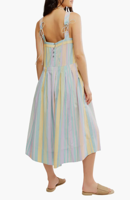 Primavera Stripe Midi Dress
