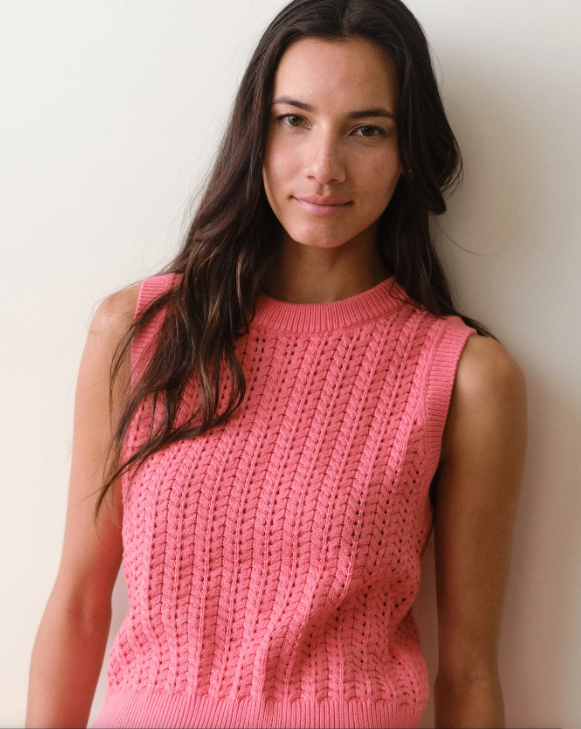 MIna Pointelle Sweater Tank
