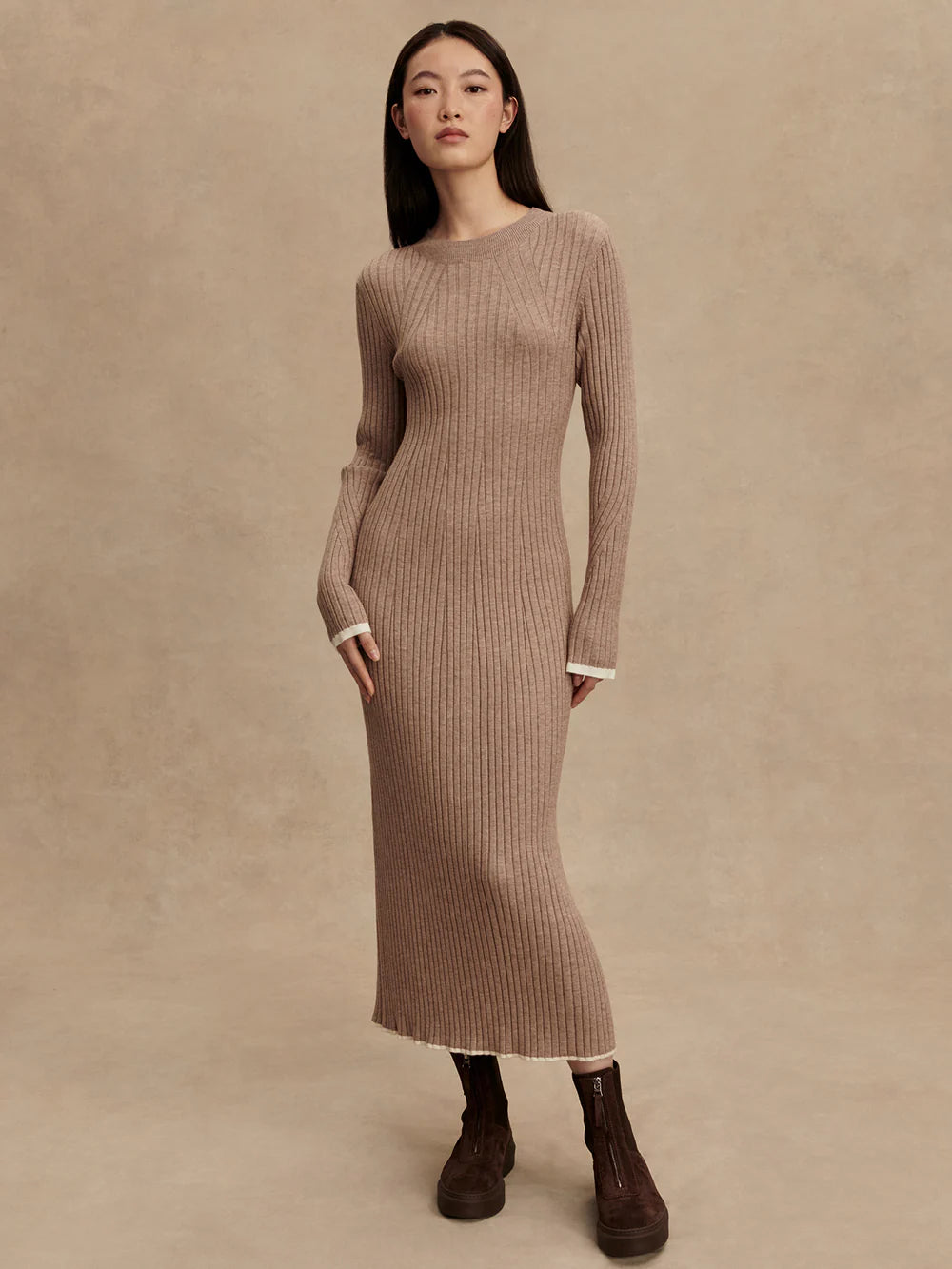 Axel Rib Knit Midi Dress