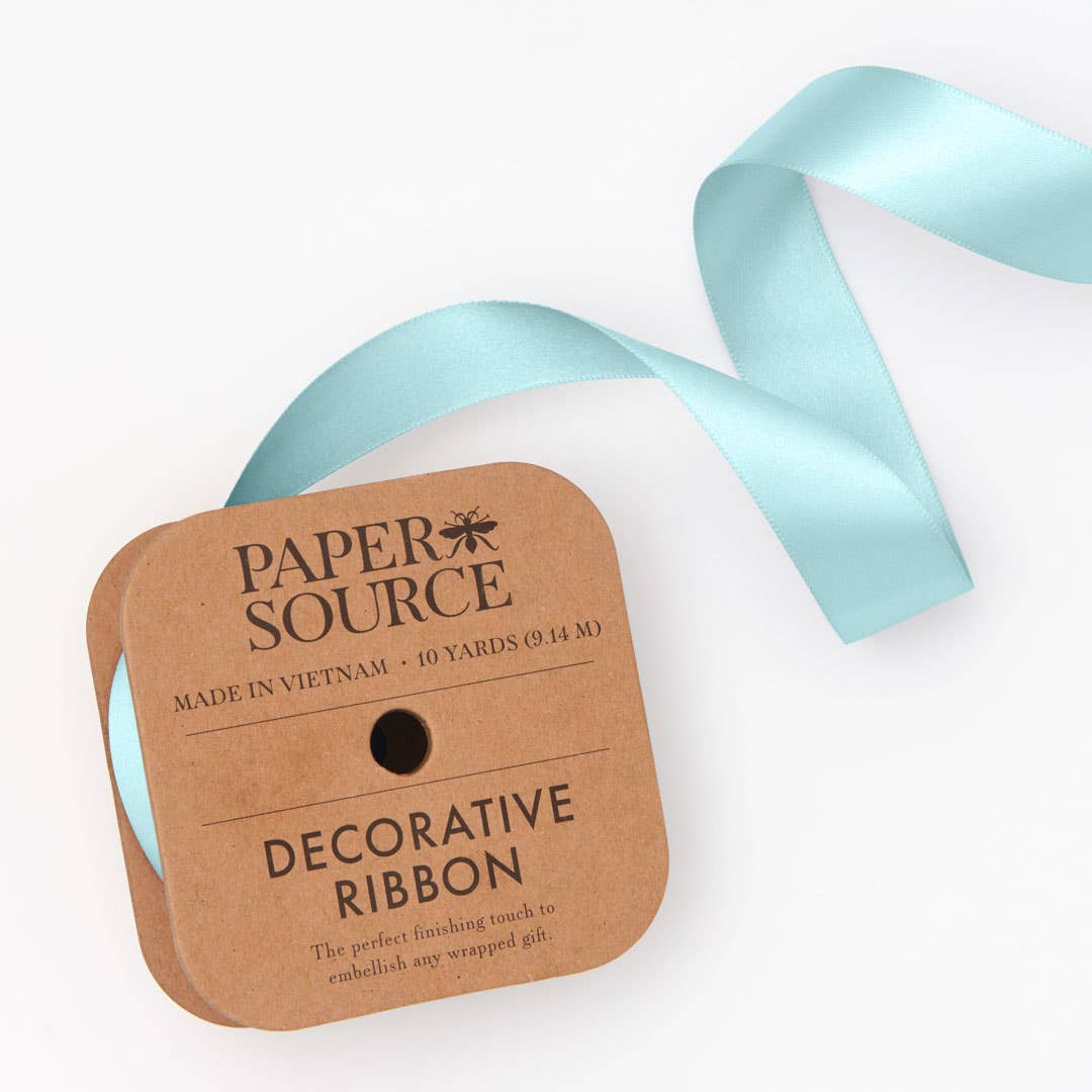 Satin Ribbon 1" Width: Jade