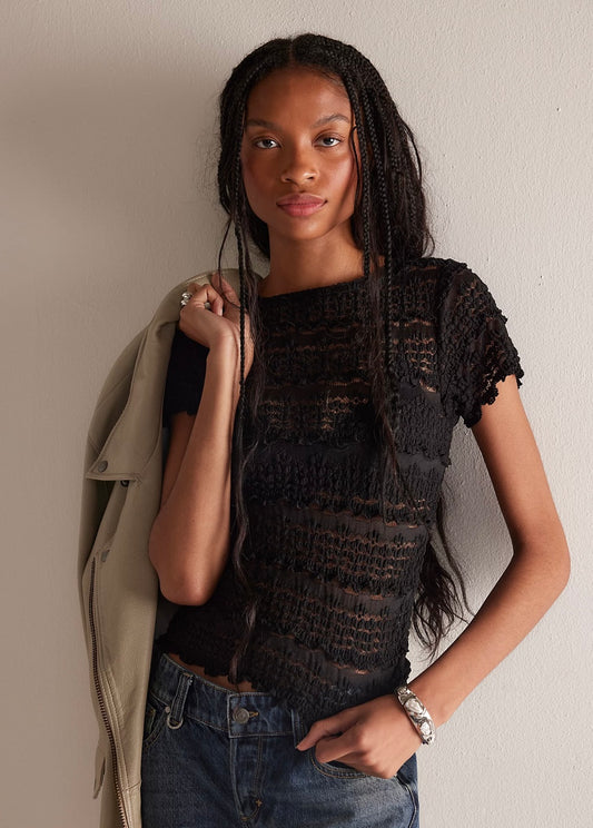 Angelina Lace Tee
