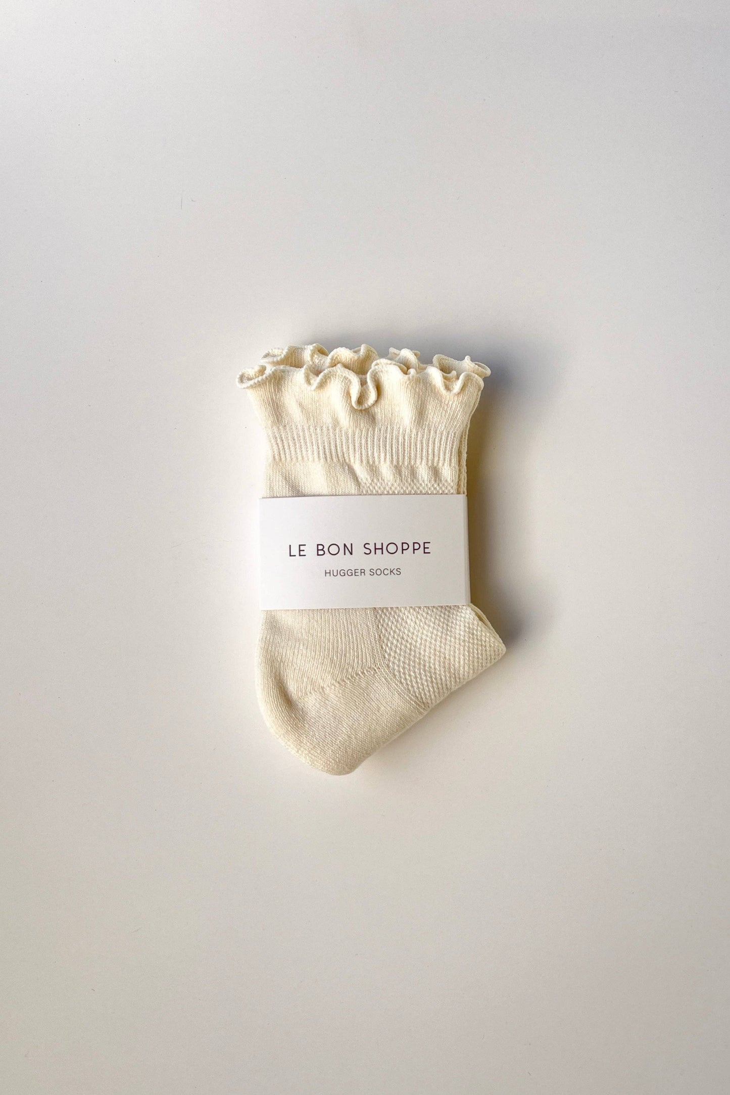 Ruffled Hugger Crew Socks  (Wholesale): PERIWINKLE / RED
