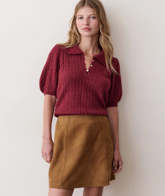 Sophia Pointelle Polo