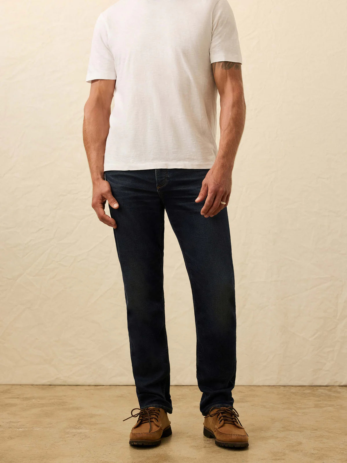 Stretch Terry Indigo 5-Pocket Pant
