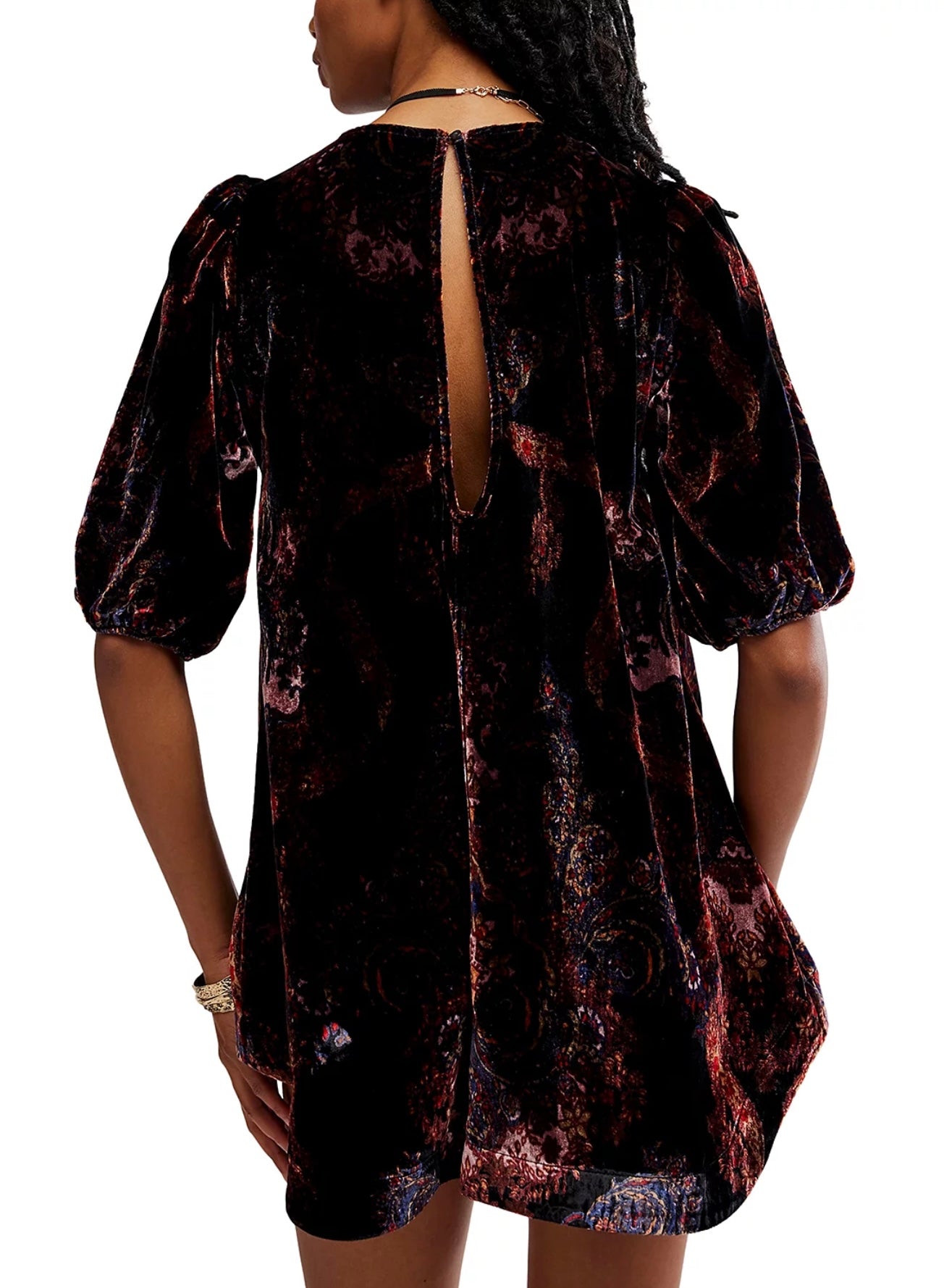 Maye Printed Velvet Tunic