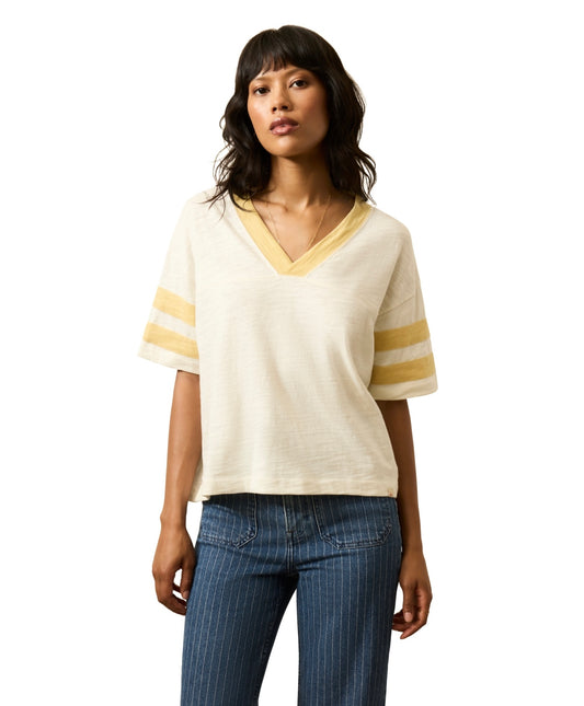 Sunwashed Slub Varsity Tee