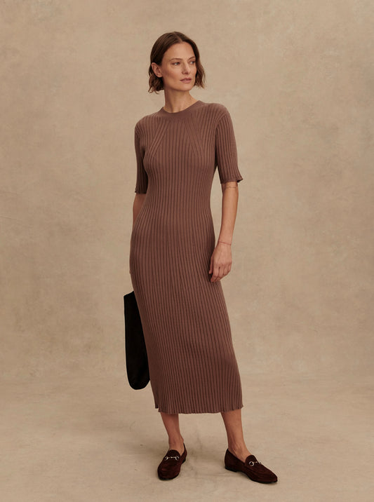 Maeve 2.0 Rib Knit Midi Dress