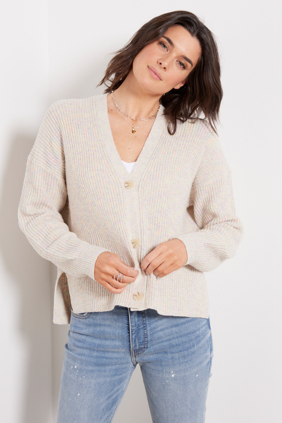 Florence V-Neck Sweater Cardigan
