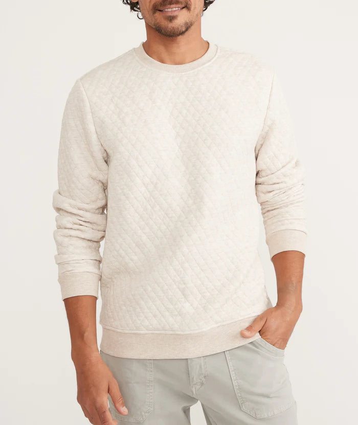 Corbet Quilted Crew Sweater