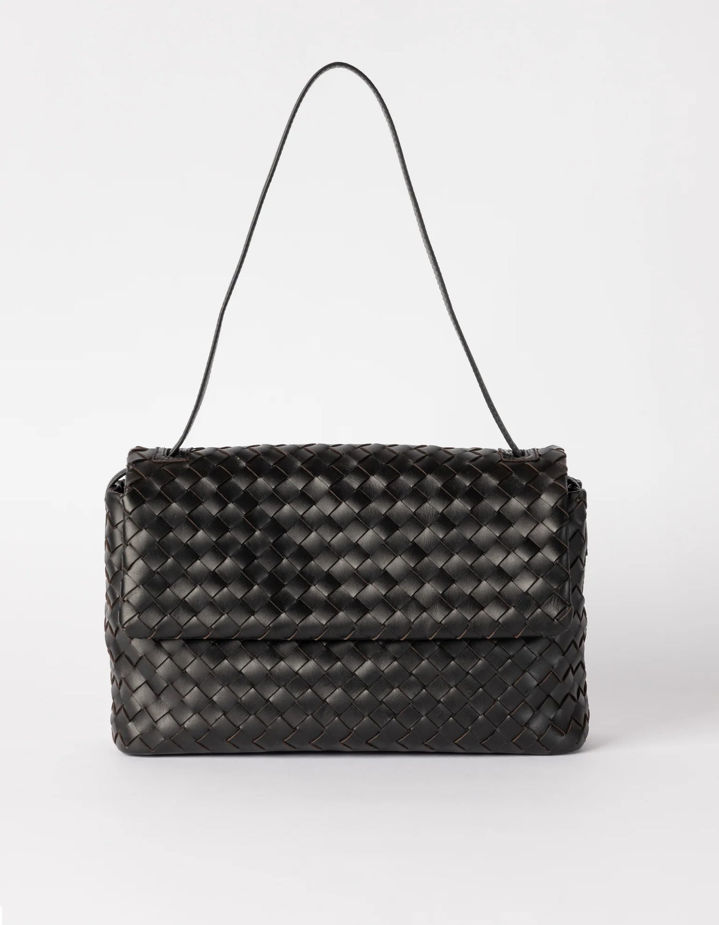 Kenzie Shoulder Bag in Woven Classic Leather