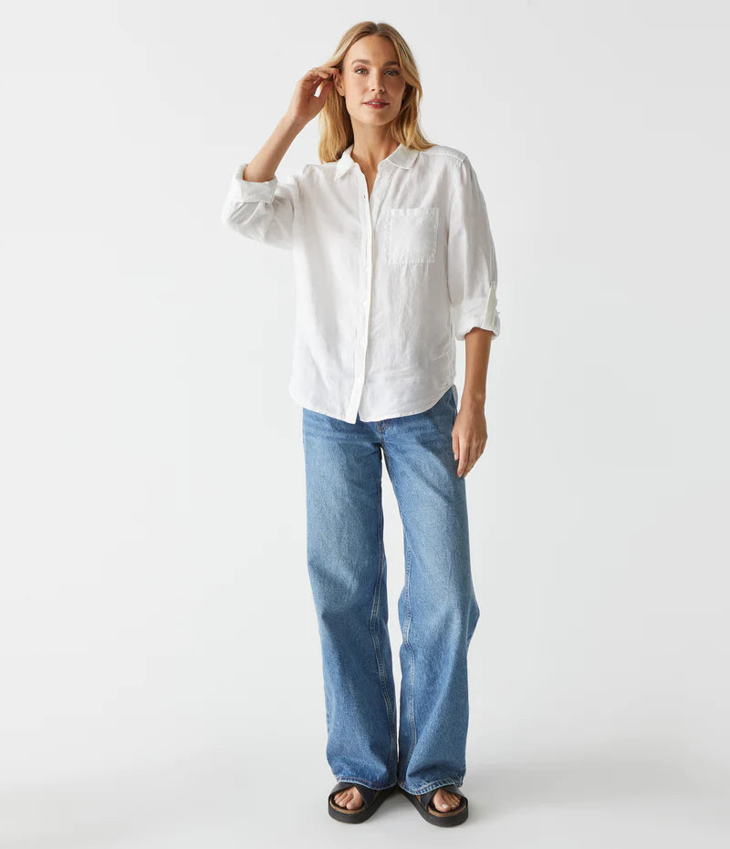 Spencer Linen Button Down Top
