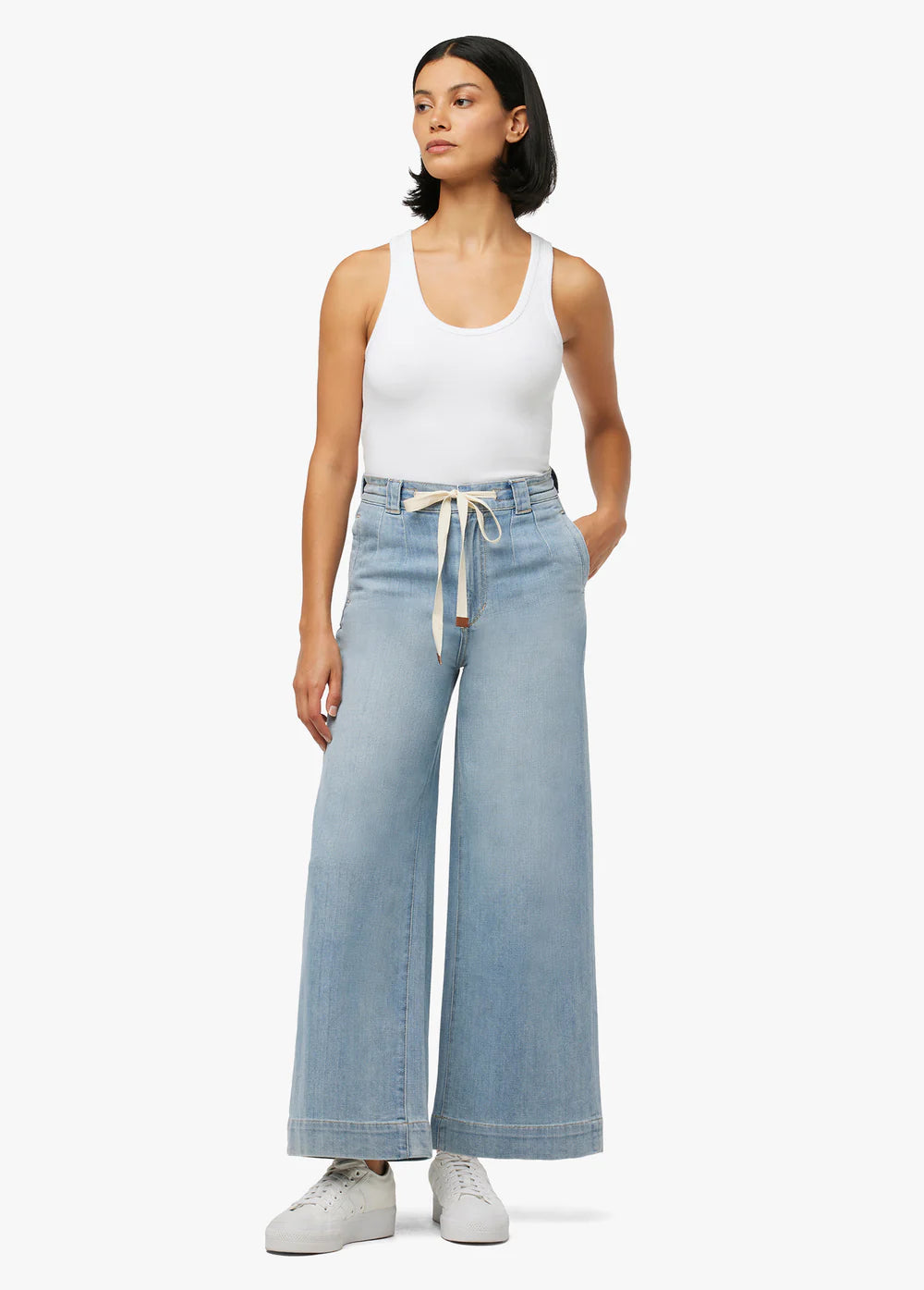 The Addison High Rise Wide Leg Crop