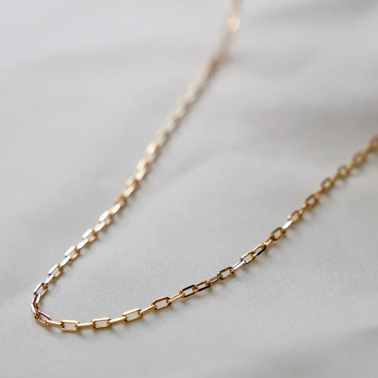 Miniature Paperclip Chain Necklace