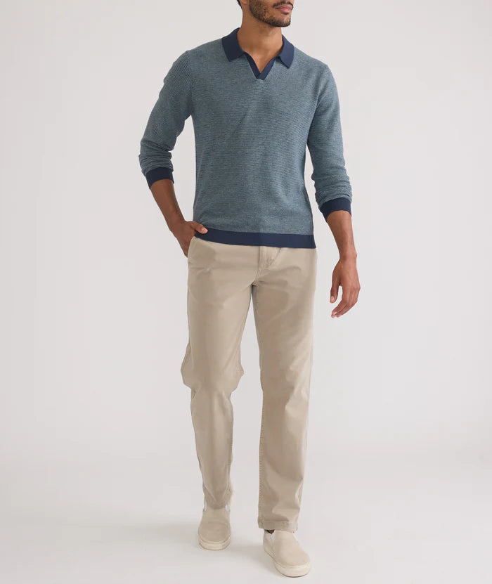 Liam Long Sleeve Sweater Polo