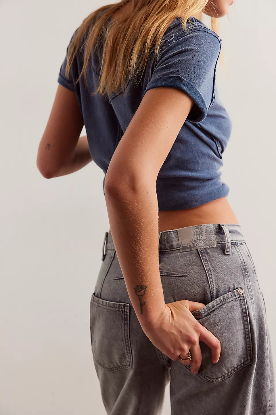 Good Luck Mid Rise Barrel Jeans