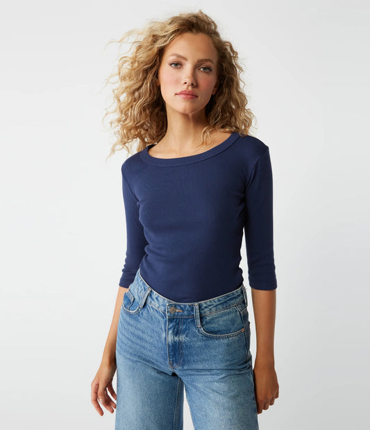 Dot 3/4 Sleeve Tee