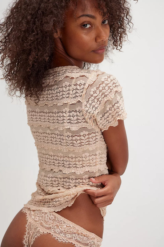 Angelina Lace Tee