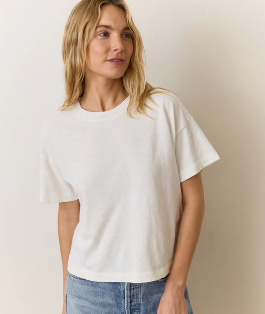Sadie Vintage Slub Cropped Tee