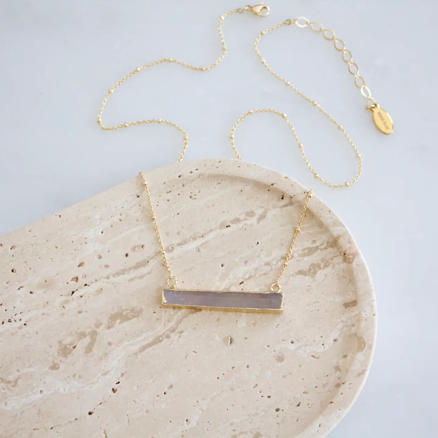 Selenite Bar Necklace