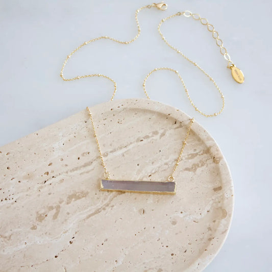 Selenite Bar Necklace