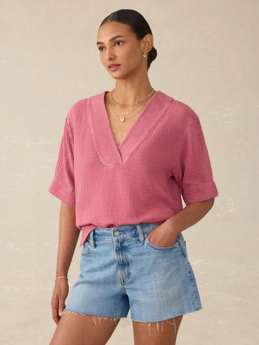 Dune Cotton Gauze Ss Popover
