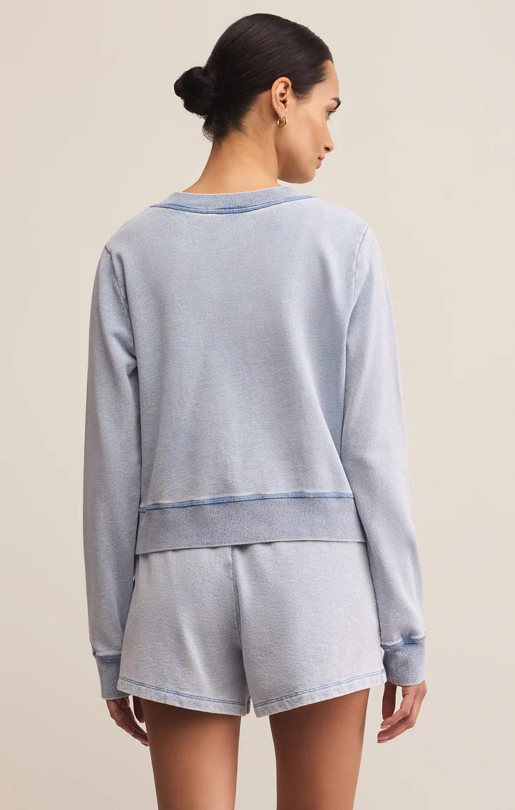 Daily Knit Denim Cardigan