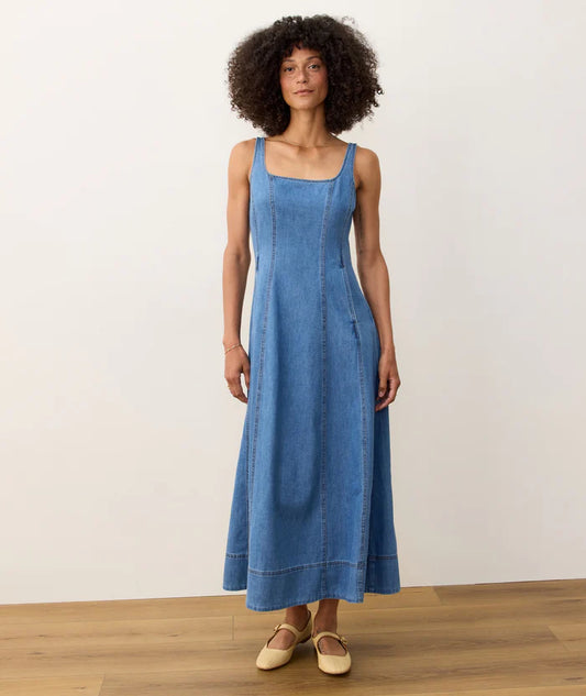 Roan Denim Maxi Dress