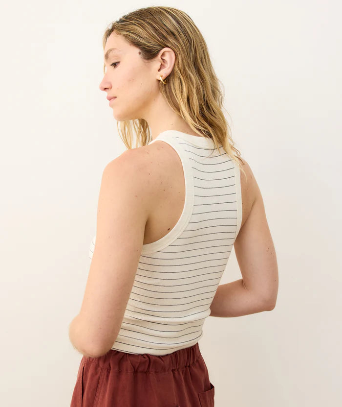 Lexi Rib Sun-In High Neck Crop Tank