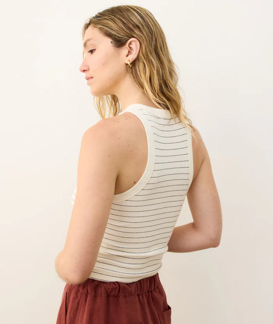 Lexi Rib Sun-In High Neck Crop Tank